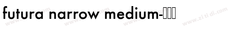 futura narrow medium字体转换